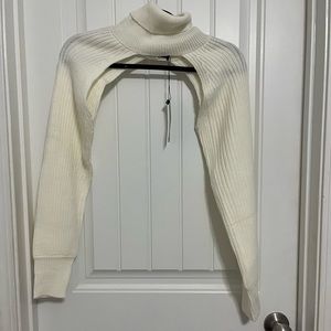 BooHoo Super Cropped Turtleneck Shrug